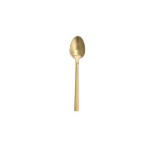 Brushed Gold Coffee Spoon 7"