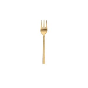 Brushed Gold Salad/Dessert  Fork 7"
