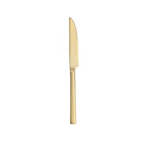 Brushed Gold Steak Knife 8"